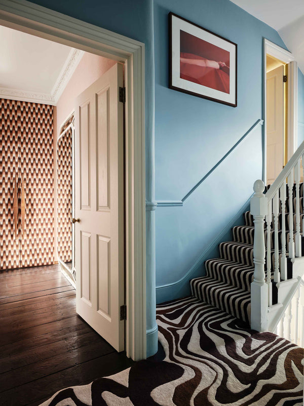 Custom Melting Stair Runner Rug for Henry Holland's Victorian Home